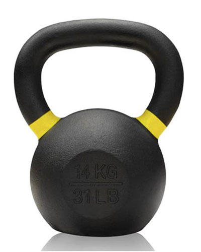 Gravity Cast Iron Kettlebell with color Band 14kg - IR1400