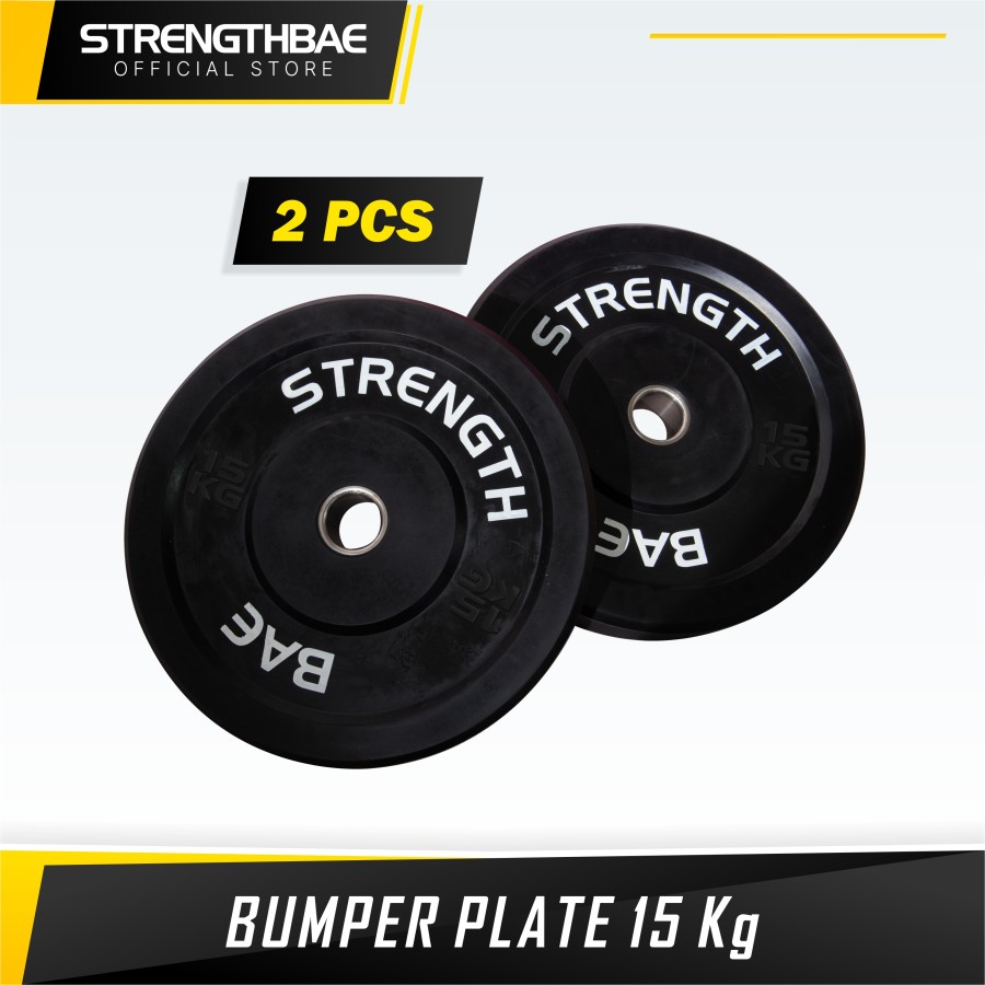 Rubber & Bumper Plate STRENGTHBAE Plat Beban 15 KG
