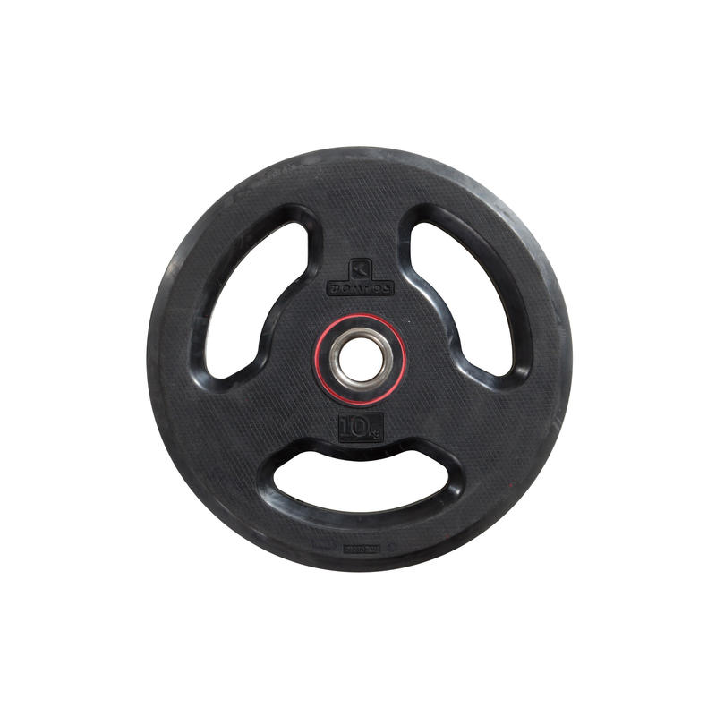 Rubber Weight disc with handles 28mm 10kg