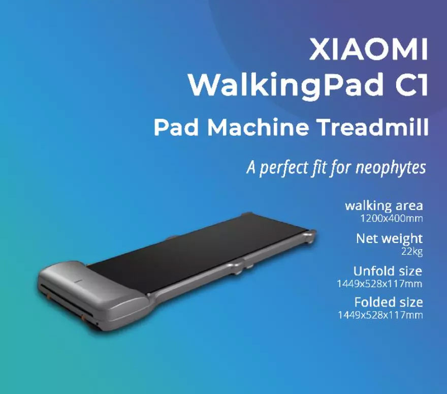 Walking Pad C1 Smart Folding Pad Machine Treadmill