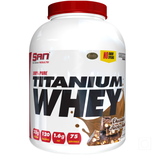 100% Pure Titanium Whey 5Lbs Chocolate RockyRoad