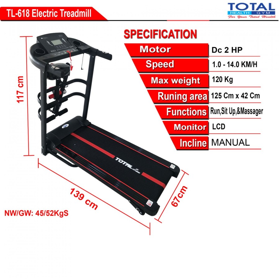 Treadmill Elektrik TL 618