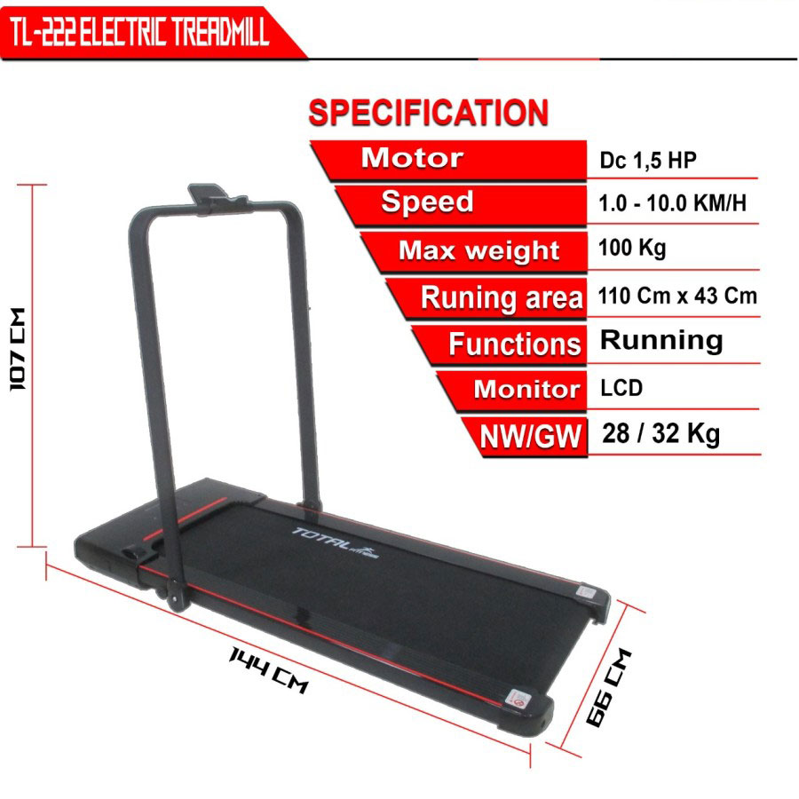 Treadmill Elektrik TL 222 / Walking Pad