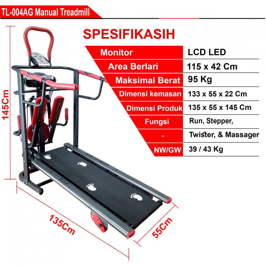 Treadmill Manual TL004 New