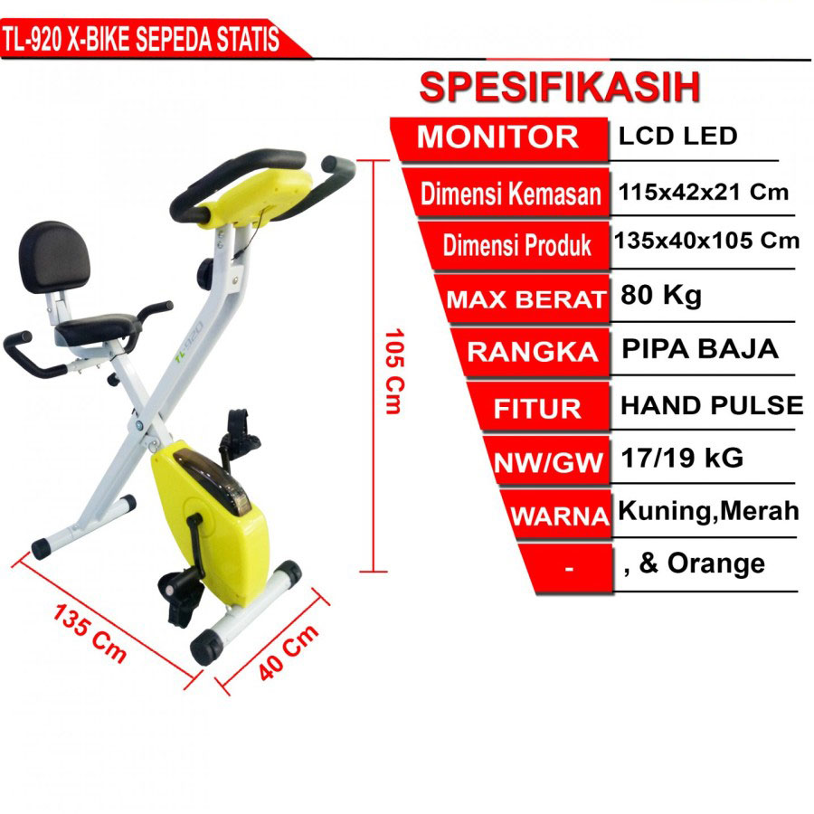 Excider Bike TL920 / Magnetic XBike / Sepeda Statis