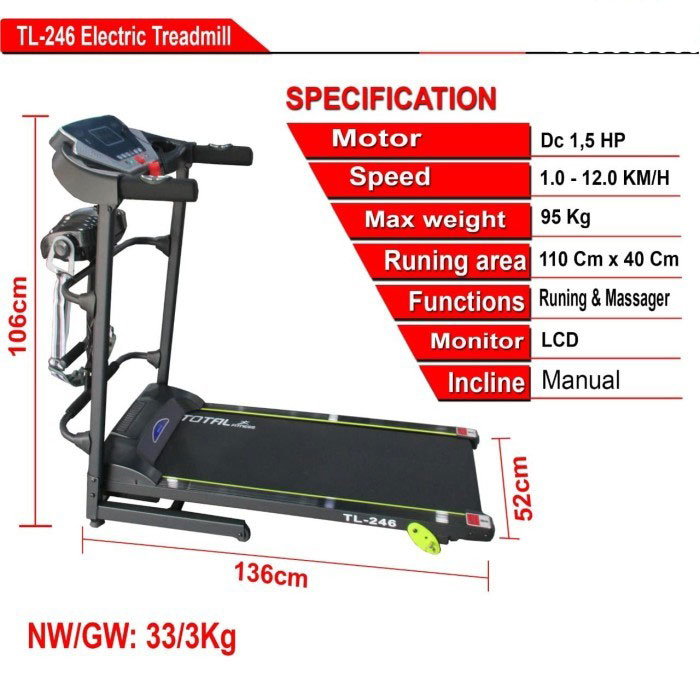 Treadmill Elektrik TL 246