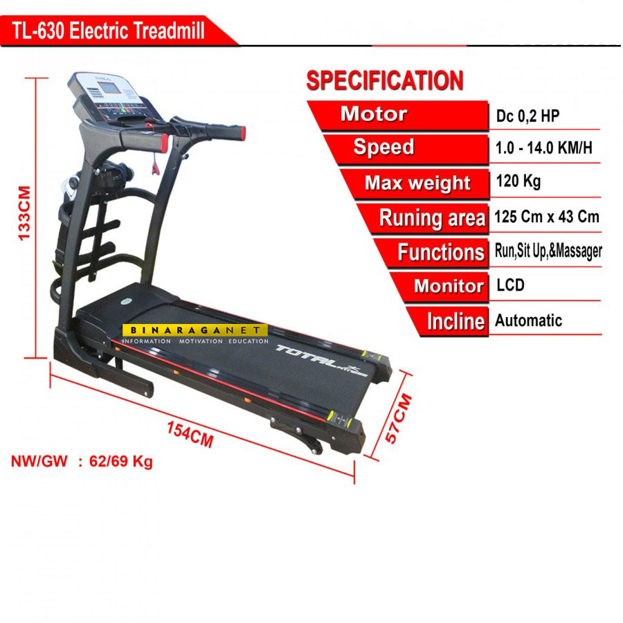 Treadmill Elektrik TL 630