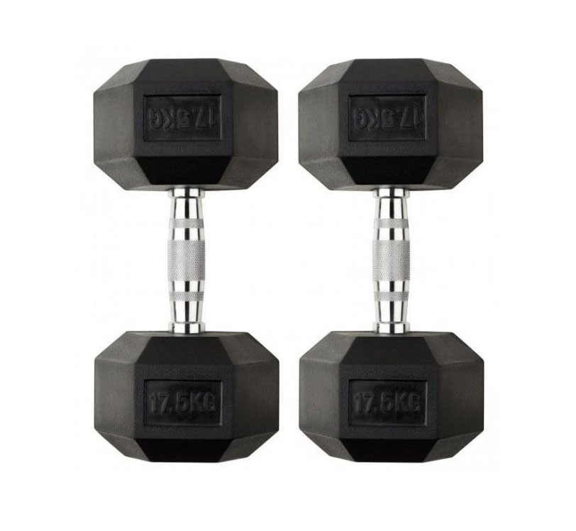 Dumbell Hexagonal 17.5Kg Pair