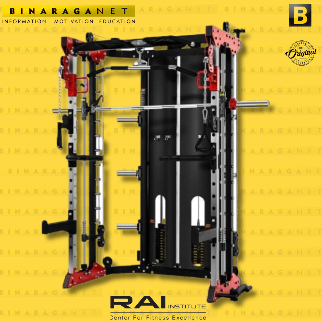 INFINITE BK3058 MULTI FUNCTION SMITH+WEIGHT STACK 90KG